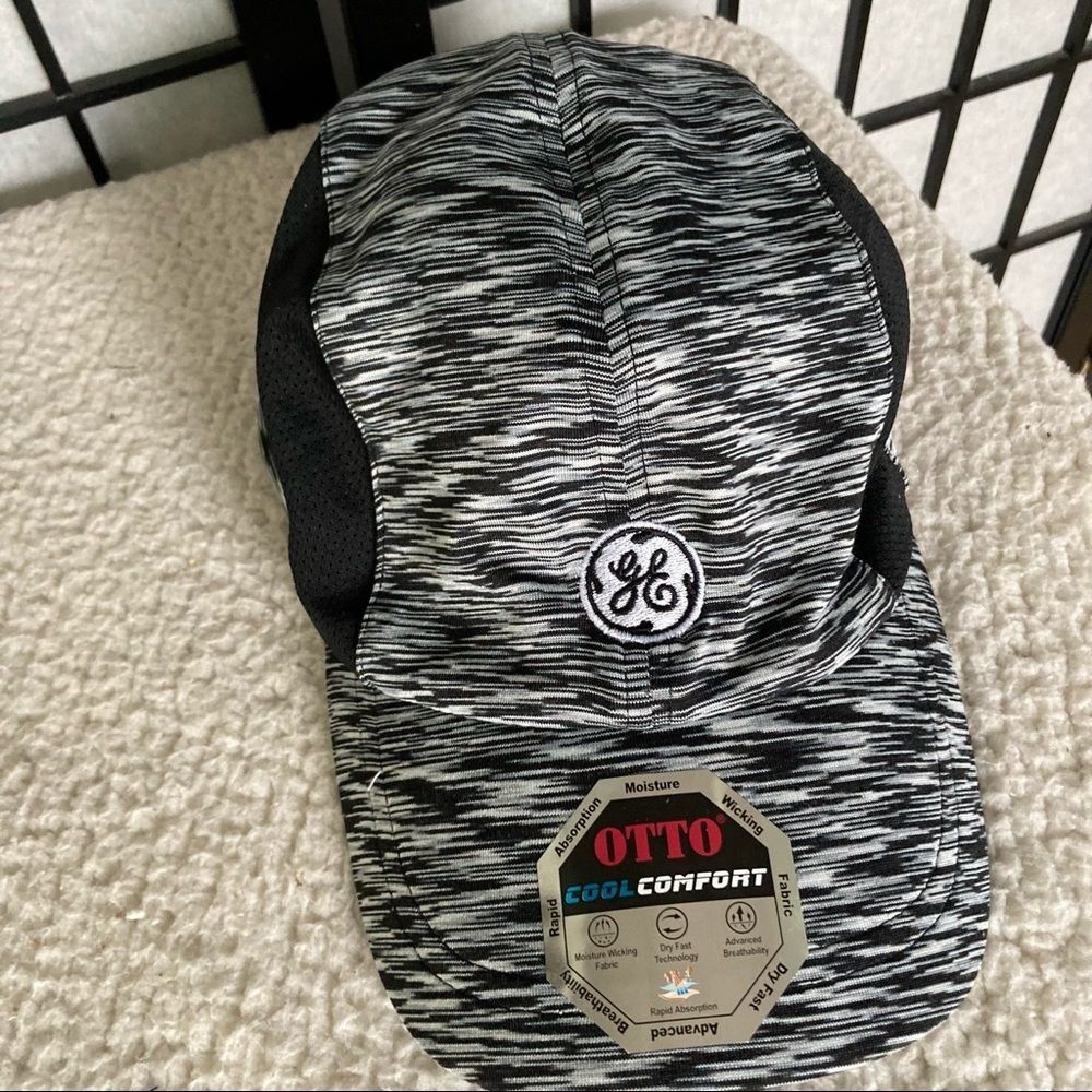 NEW Otto Lightweight Adjustable Athletic Golf Running Performance Black Hat
